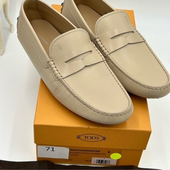 Men’s Tod’s leather driver loafers size 9, made in Italy main image 9